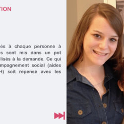 Léa, en service civique avec Éléonore