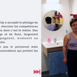 Amandine nous fait visiter sa salle d